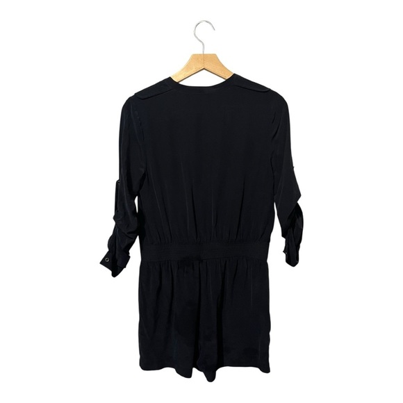 Twelfth Street by Cynthia Vincent Romper Silk Black Minimalist XS - Picture 3 of 7